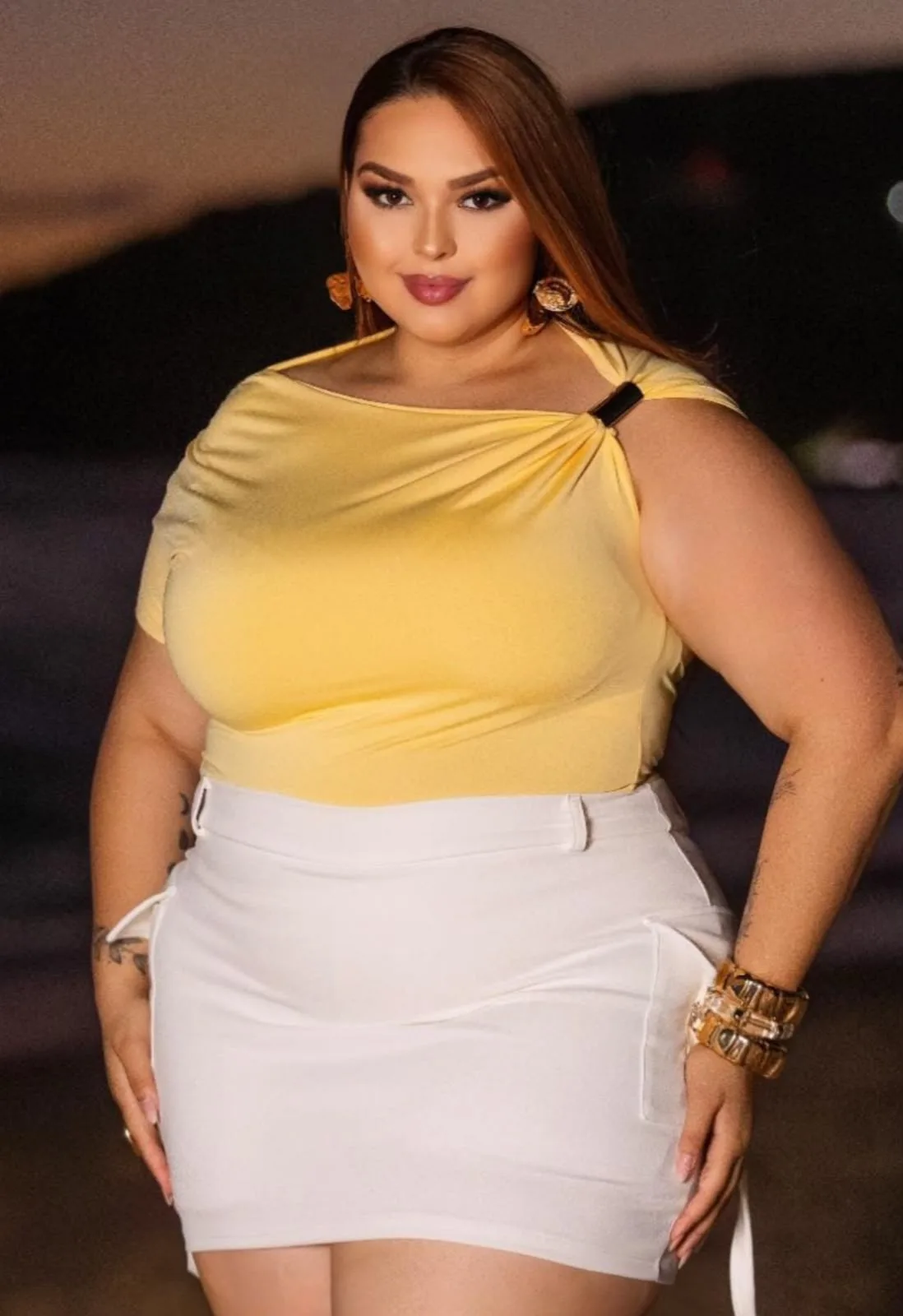 Blusa Modelo Slim e Plus size