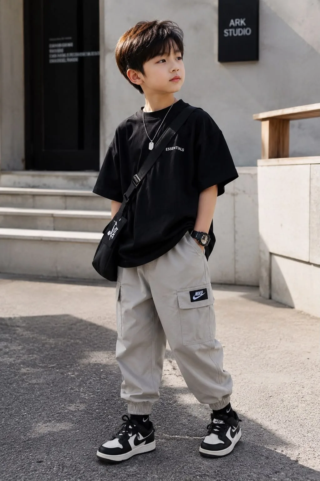 Calça jogger brim Infantil