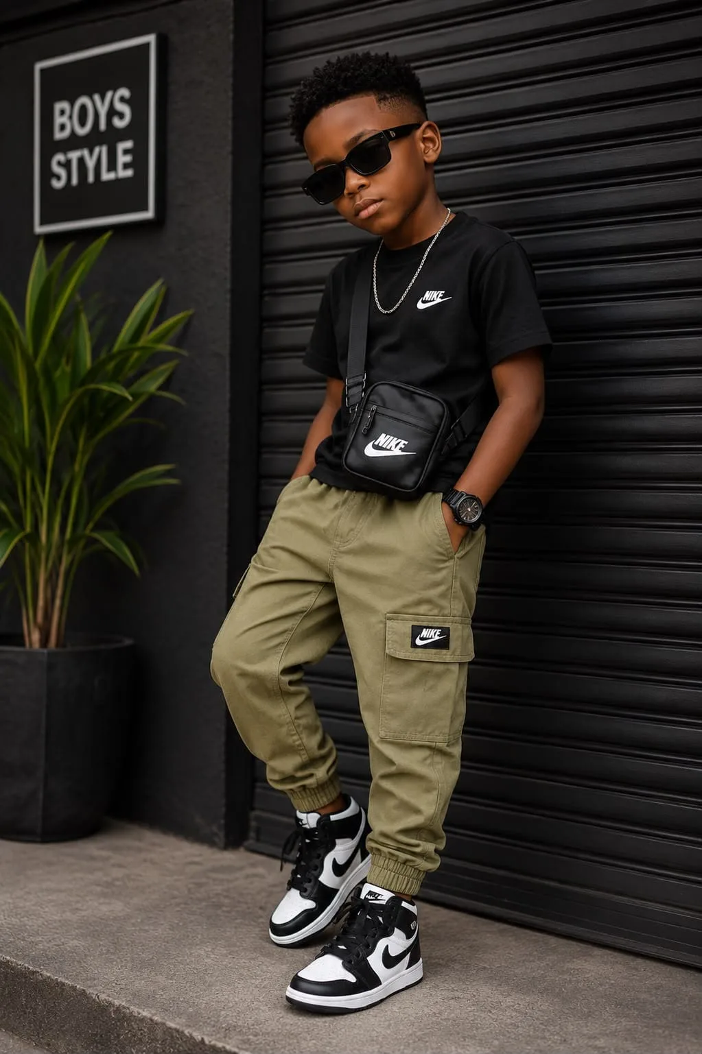Calça jogger brim Infantil