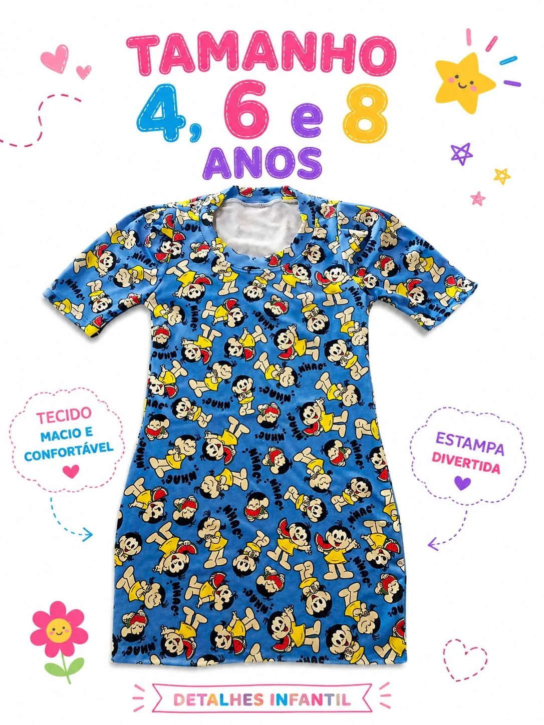 Short e Vestido Infantil