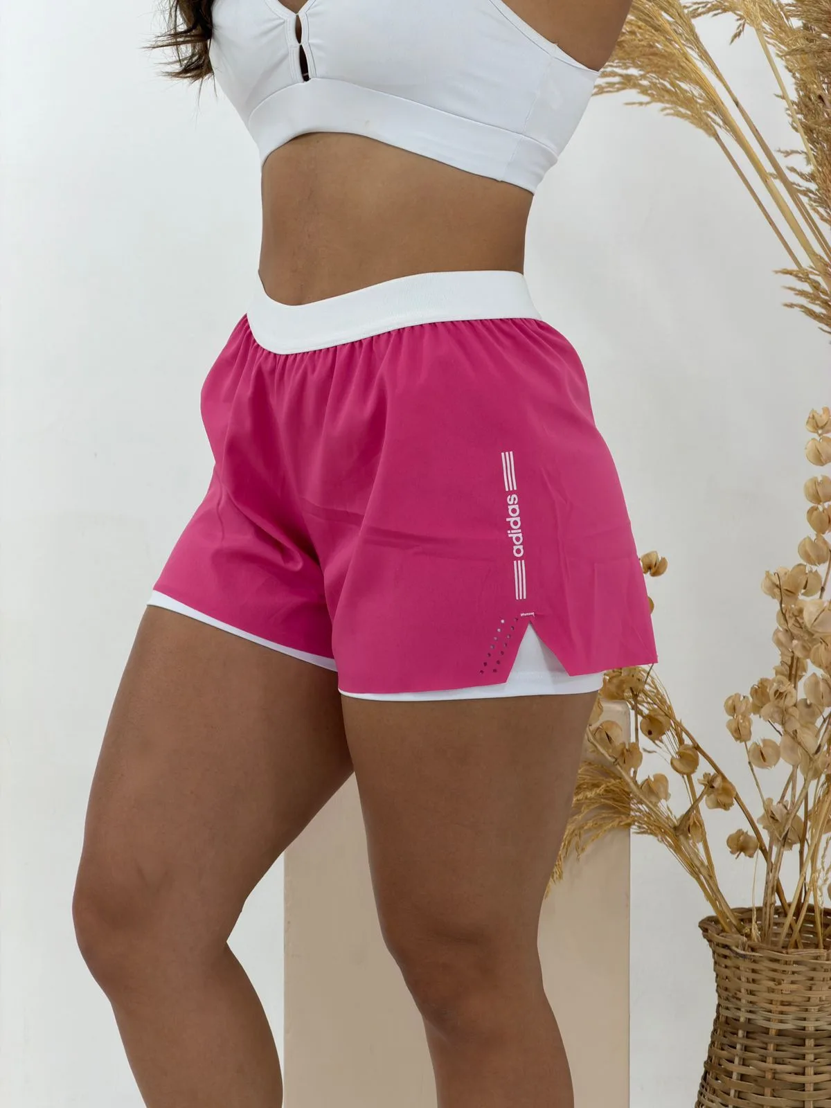 Short duplo feminino