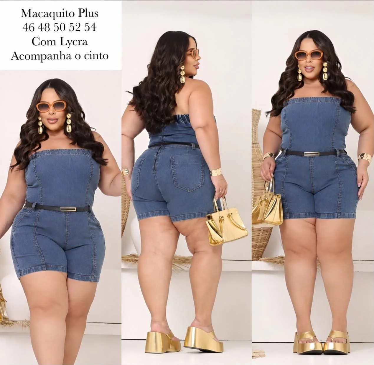 Conjunto Jeans Feminino